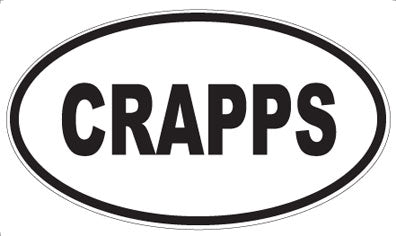 CRAPPS - Oval Sticker