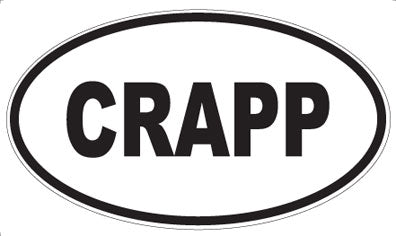 CRAPP - Oval Magnet