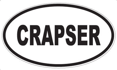 CRAPSER - Oval Magnet