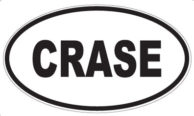 CRASE - Oval Sticker
