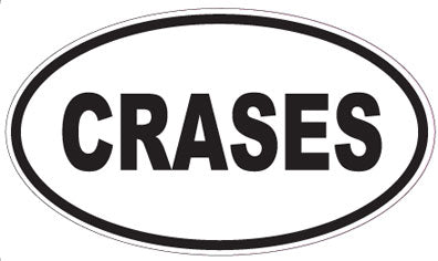 CRASES - Oval Sticker
