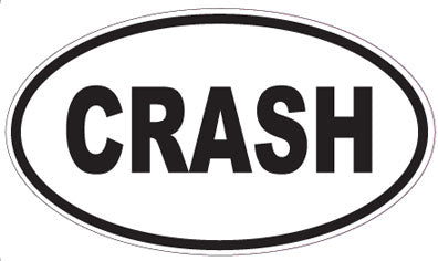 CRASH - Oval Magnet
