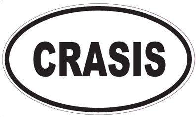 CRASIS - Oval Sticker
