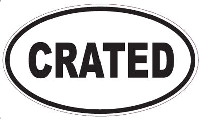 CRATED - Oval Sticker