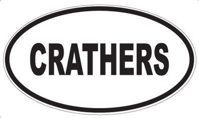 CRATHERS - Oval Magnet