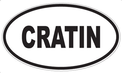 CRATIN - Oval Magnet
