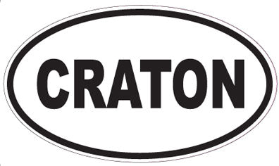 CRATON - Oval Sticker