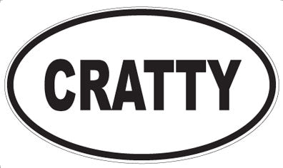 CRATTY - Oval Magnet