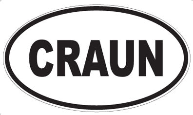 CRAUN - Oval Magnet