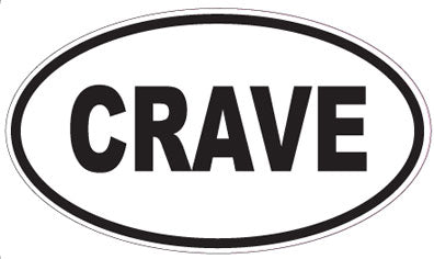CRAVE - Oval Sticker