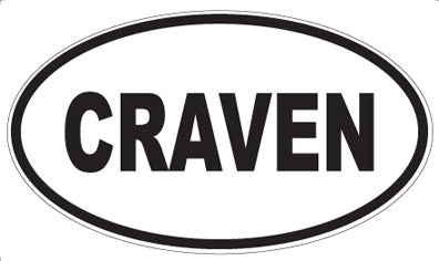 CRAVEN - Oval Magnet