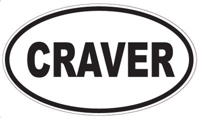 CRAVER - Oval Sticker