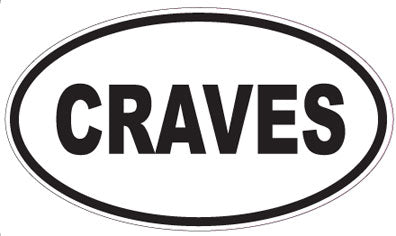 CRAVES - Oval Sticker