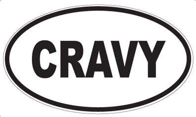 CRAVY - Oval Sticker