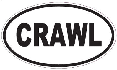 CRAWL - Oval Sticker
