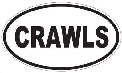 CRAWLS - Oval Sticker