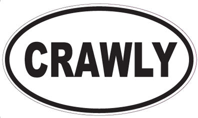 CRAWLY - Oval Sticker
