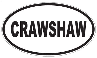 CRAWSHAW - Oval Magnet