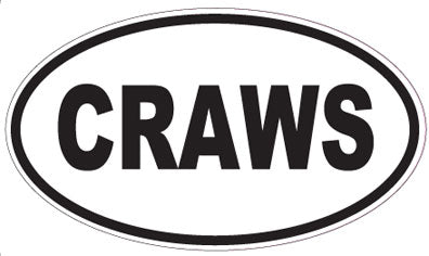 CRAWS - Oval Magnet