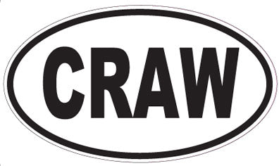 CRAW - Oval Sticker
