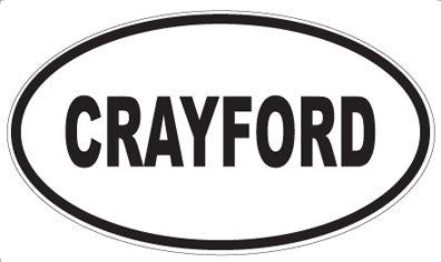 CRAYFORD - Oval Magnet