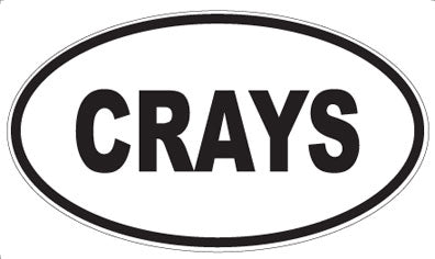 CRAYS - Oval Magnet