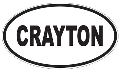 CRAYTON - Oval Magnet