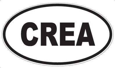 CREA - Oval Sticker