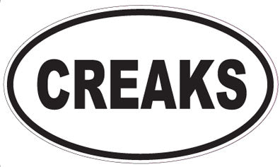 CREAKS - Oval Sticker