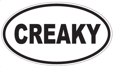 CREAKY - Oval Sticker