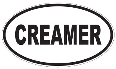 CREAMER - Oval Sticker