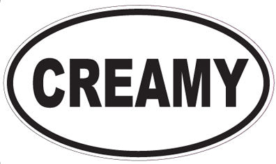 CREAMY - Oval Sticker