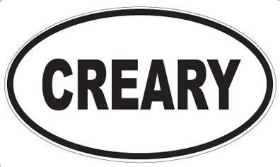 CREARY - Oval Magnet