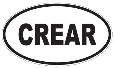 CREAR - Oval Magnet