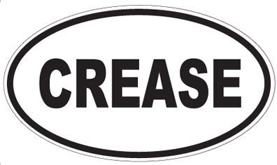 CREASE - Oval Sticker