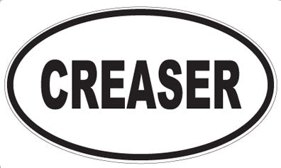 CREASER - Oval Sticker