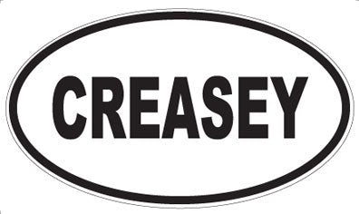 CREASEY - Oval Magnet