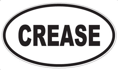 CREASE - Oval Magnet