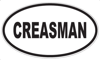 CREASMAN - Oval Magnet