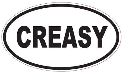 CREASY - Oval Sticker