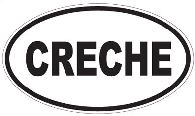 CRECHE - Oval Sticker
