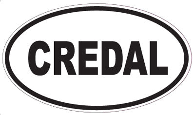 CREDAL - Oval Sticker