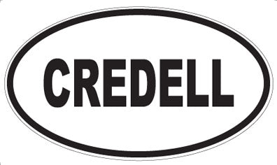 CREDELL - Oval Sticker