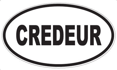 CREDEUR - Oval Magnet