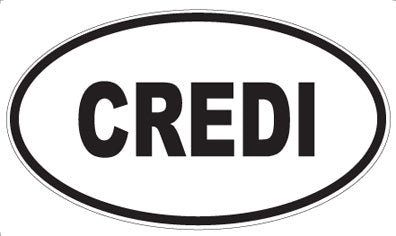 CREDI - Oval Sticker