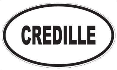 CREDILLE - Oval Sticker