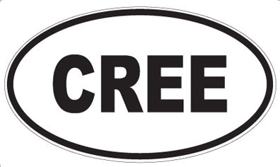 CREE - Oval Sticker