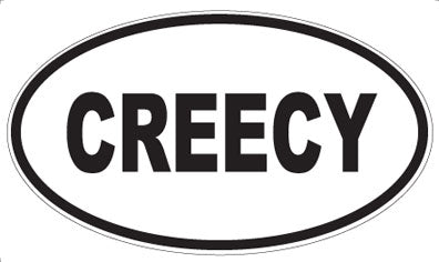 CREECY - Oval Magnet