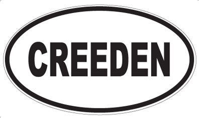 CREEDEN - Oval Sticker