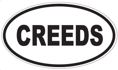 CREEDS - Oval Sticker